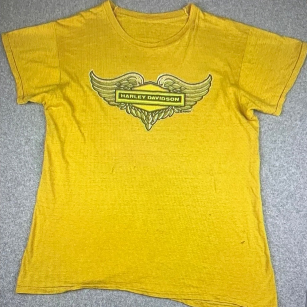 Harley-Davidson Yellow Short Sleeve Tee